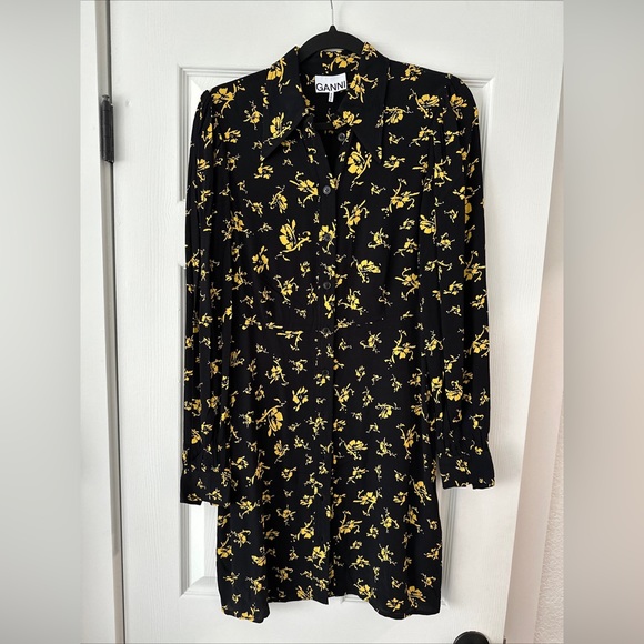 Ganni Shirt Dress NWOT size 4 - Picture 5 of 5